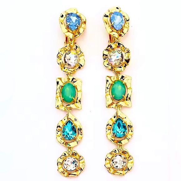 Alexis Bittar Ancient Coin Linear Clip-on
Earrings - Picture 1 of 6